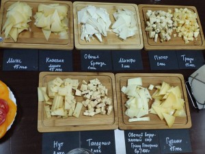 Дегустация разных видов сыров