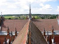 Гервяты. На крыше костела Гервяты. На крыше костела