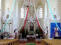 Интерьер Михалишского костела Интерьер Михалишского костела