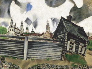 Витебск на картинах Марка Шагала. Серый дом, 1917 г.