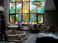 Витраж в ресторане Замок Зеваны Витраж в ресторане Замок Зеваны