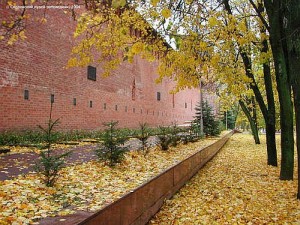 Крепостная стена осенью